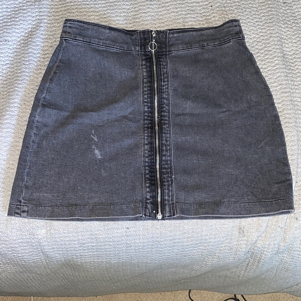 Jean mini skirt